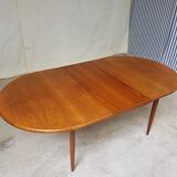 G plan extending oval circular dining table