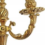 2 anciennes appliques bronze style Louis XVI