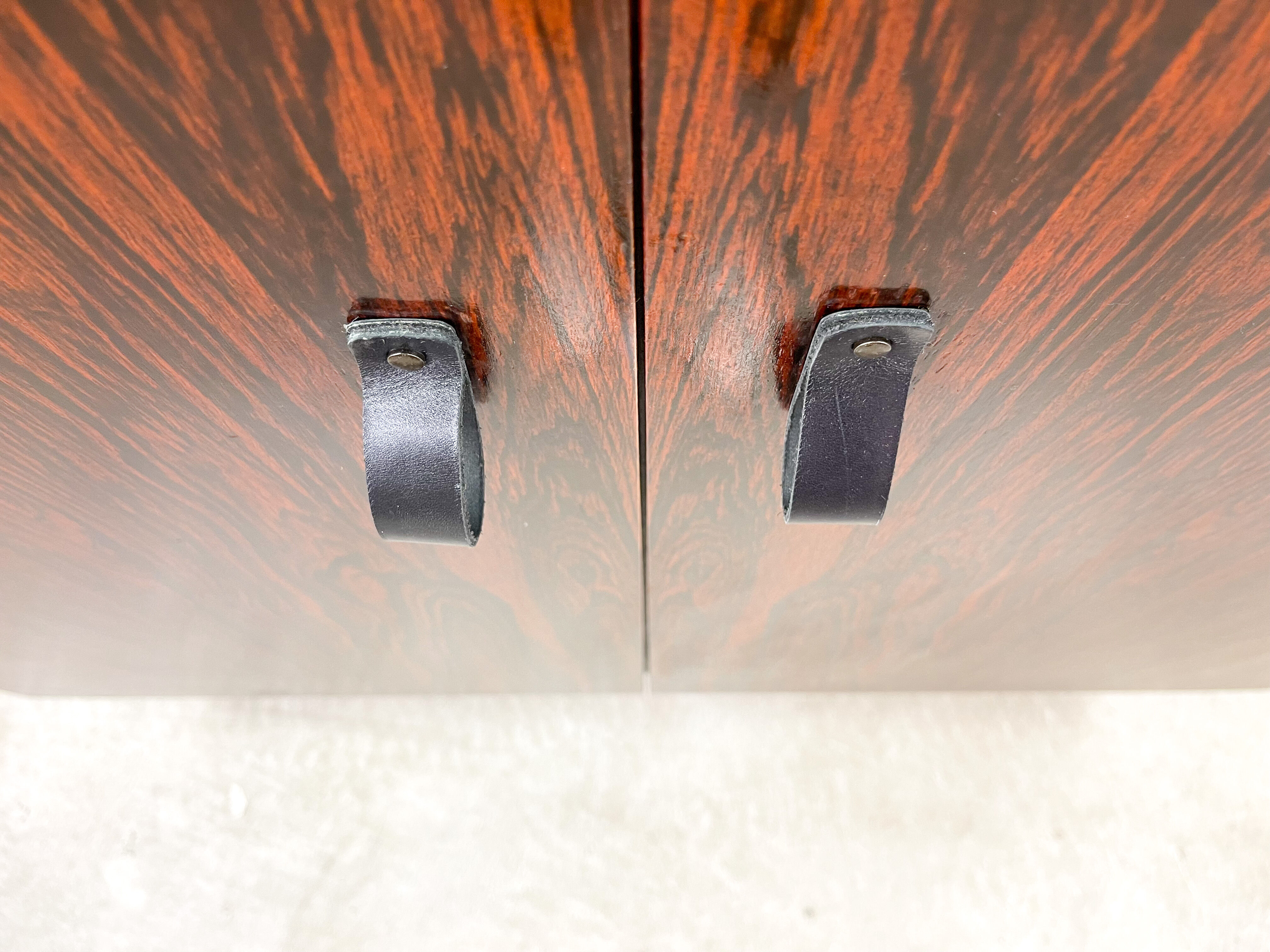 Rosewood cabinet with hairpin legs