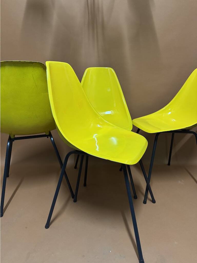 René Caillette fiberglass chairs