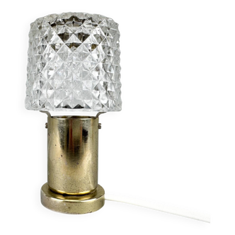 1970s Glass Table Lamp by Kamenicky Senov, Czechoslovakia