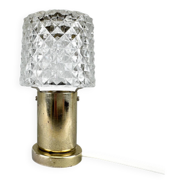 1970s Glass Table Lamp by Kamenicky Senov, Czechoslovakia