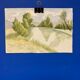 Vintage landscape watercolor