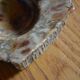 Green and brown alabaster ashtray