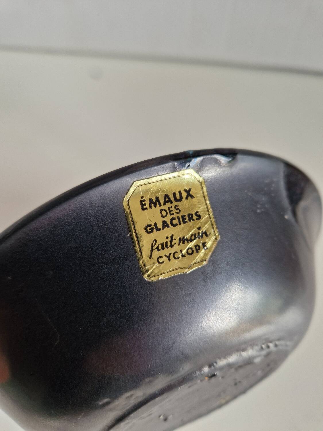 Handmade Cyclops Glacier Enamels Empty Pocket Bowl