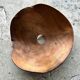 Small pendant light in corrugated teak leaf (Small D:30 H:20)