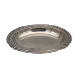 Oval plate silver metal gallia france prod christofle poincon shell