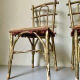 Pair of 19th century Faux Bamboo Parlor Chairs by Thonet
