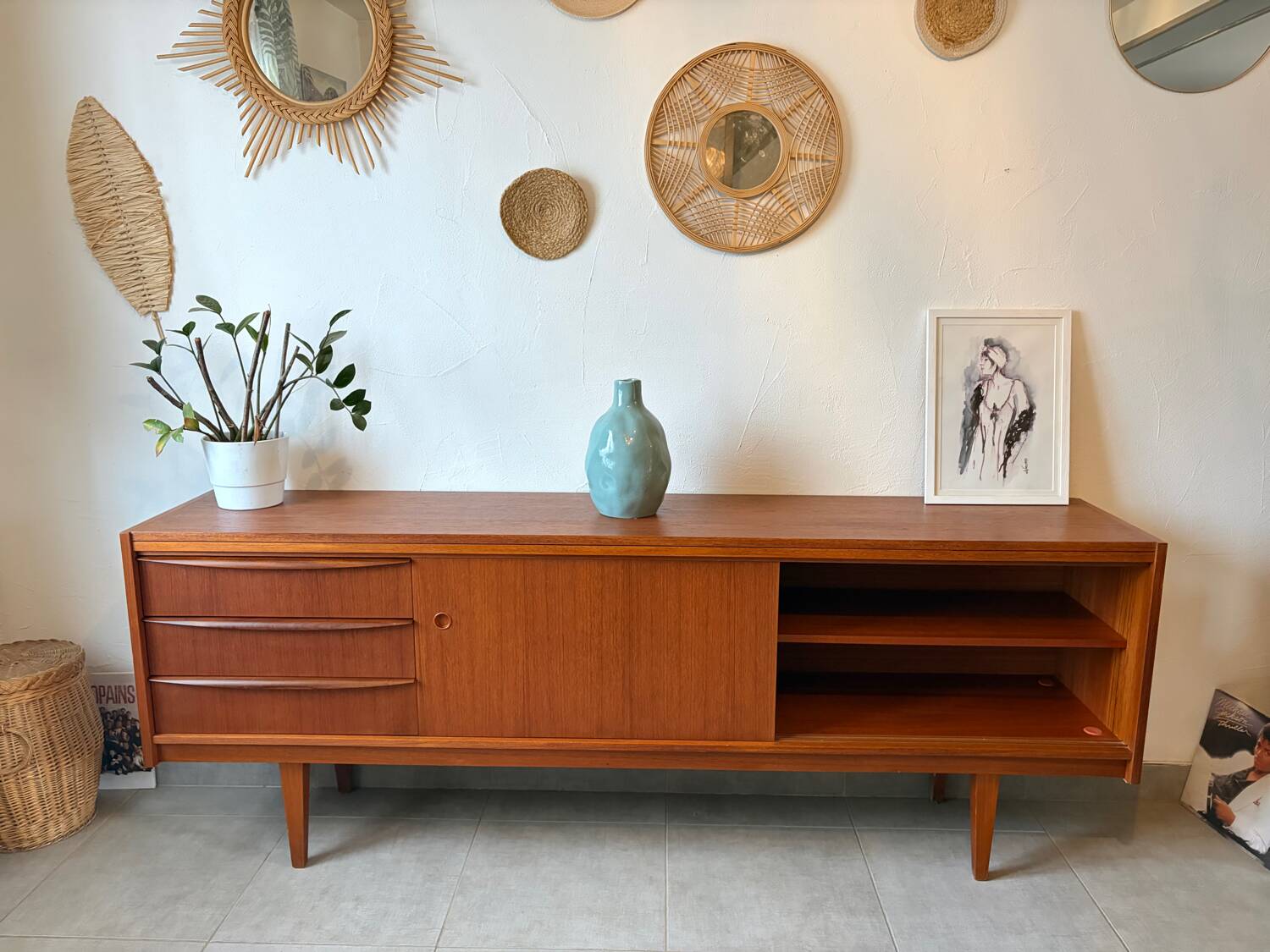 Enfilade vintage scandinave