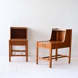 1960s Scandinavian double-top bedside tables