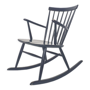 Chaise berçante à dossier de