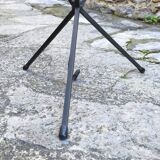 1960s wrought iron tripod floor lamp