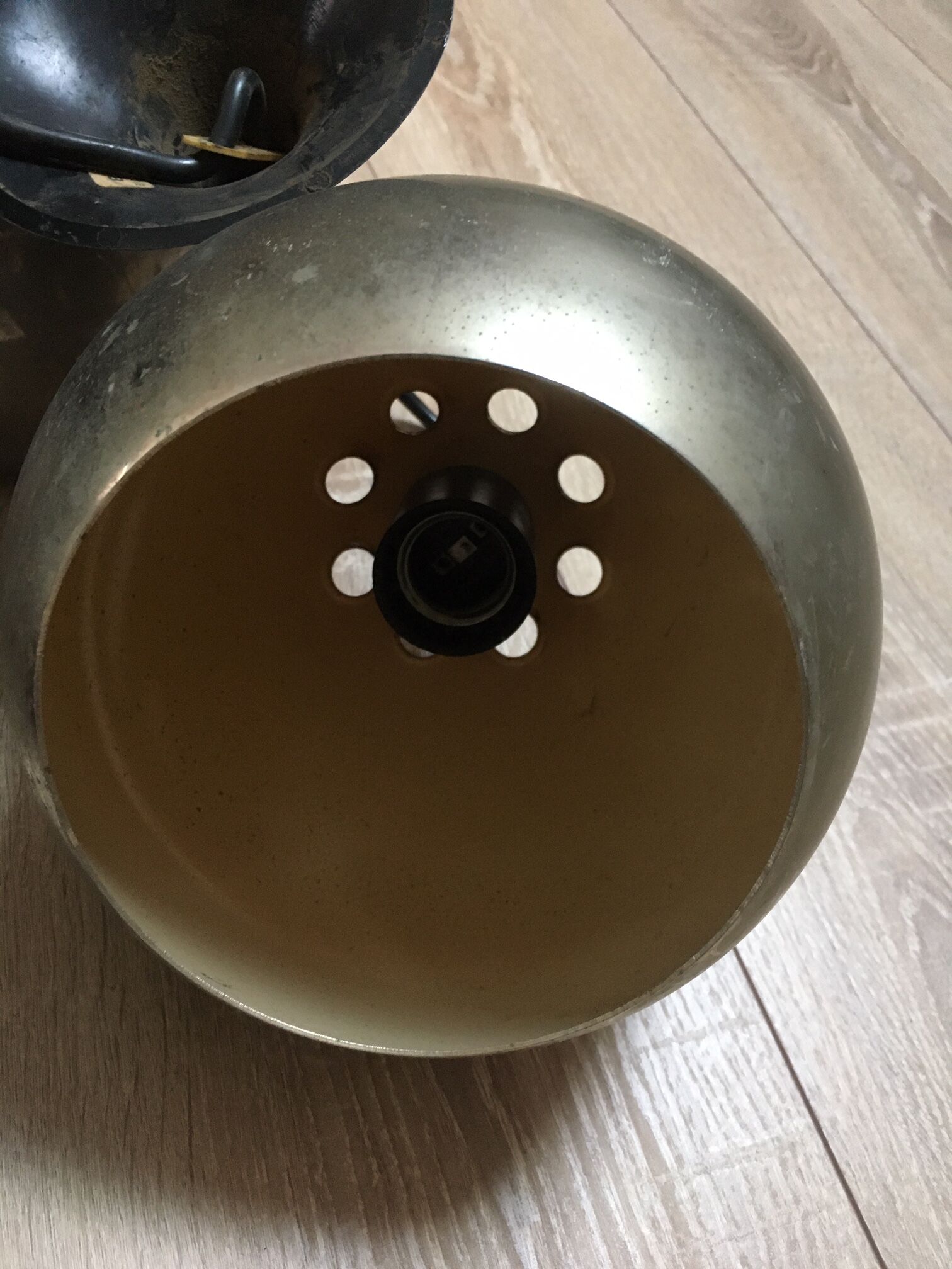 Light hanging chrome balls