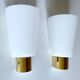 Pair of vintage Limburg wall lights, glass, 70s