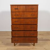 Commode en teck du milieu du siècle, Danemark, années 1960