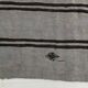 Striped Pattern Gray & Black Vintage Kilim Rug, 188x267Cm