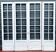 Suite of four passage doors with small tiles 20th century