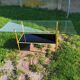 vintage coffee table, brass frame, glass and mirror tray, 50/60'S, 15 photos