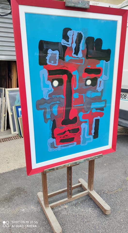 Abstract face painting