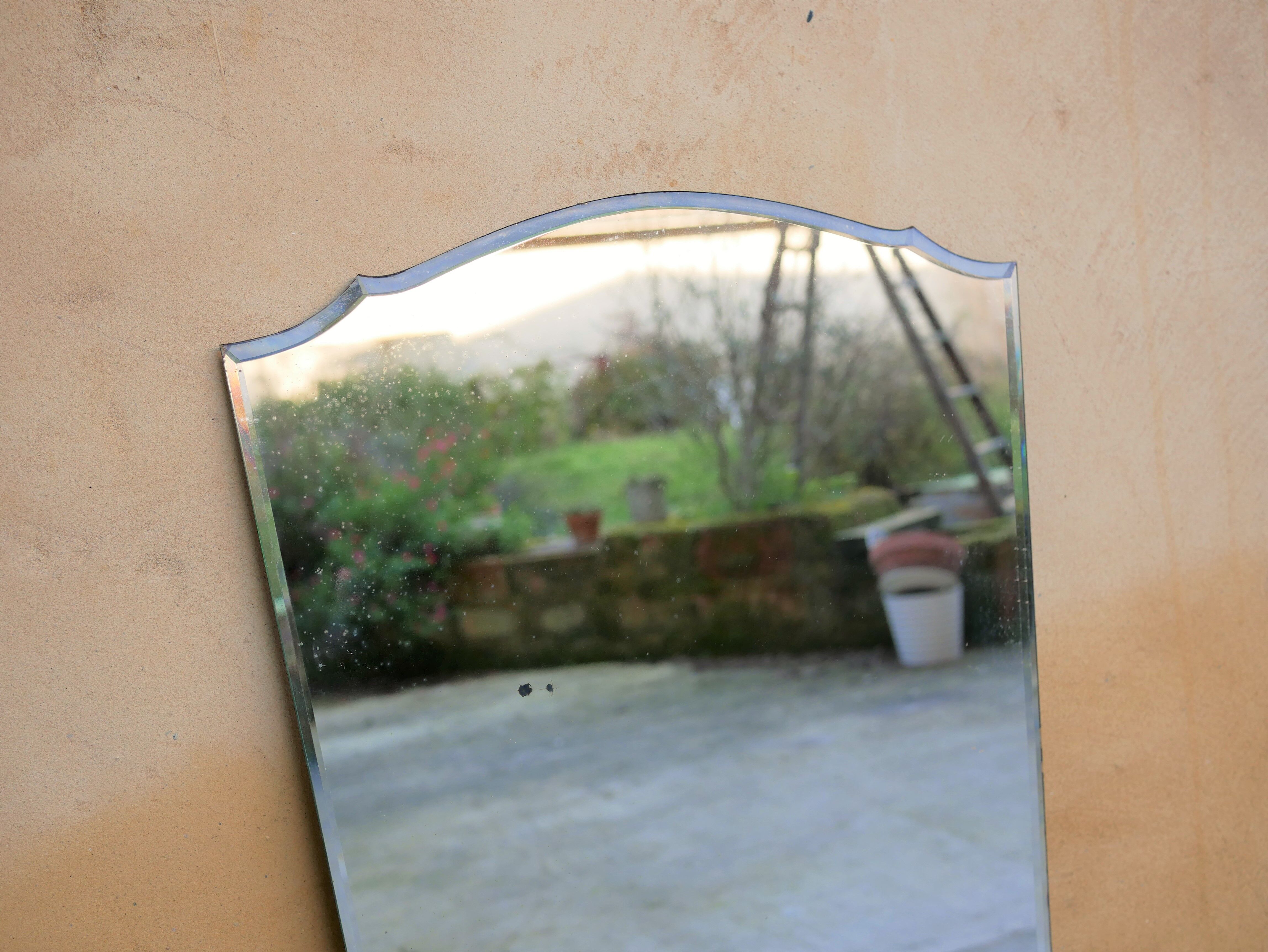 Miroir biseauté Art Déco 90cm x 40cm