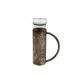 Modern silverplated and glass cruet mod. Oilvine, Lino Sabattini Italy 1970