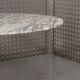 tulip table in marble and chrome metal italy 1970