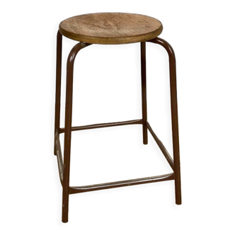 Tabouret haut de chimie vintage