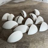 Set of 14 SEDAP plaster wall lights