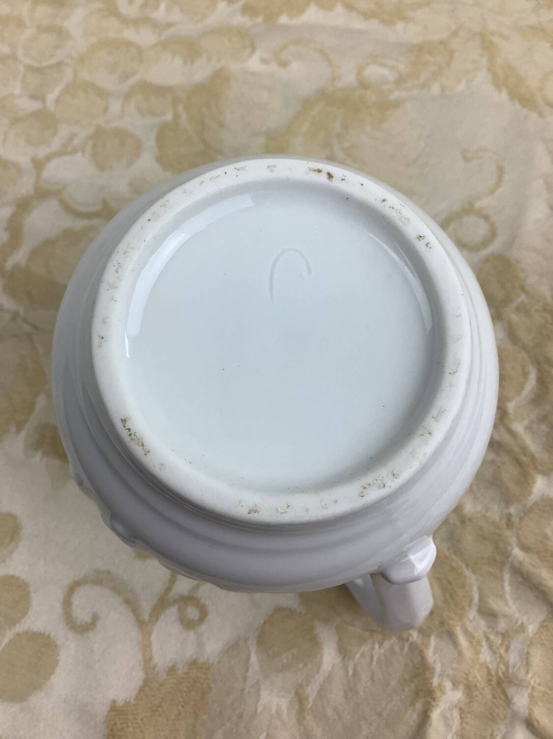 Small white porcelain milk jug