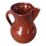 Glazed terracotta pitcher