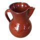 Glazed terracotta pitcher
