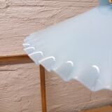 Soft blue pleated Opaline