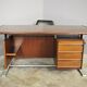 Desk and two chairs by Fantoni, 1960, set of 3