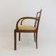 Set of 2 Art Deco chairs in birch burl