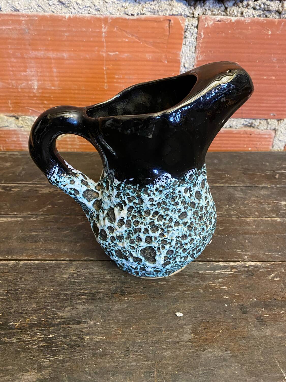 Old Pichet VALLAURIS Fat Lava Polychrome Ceramic Vintage