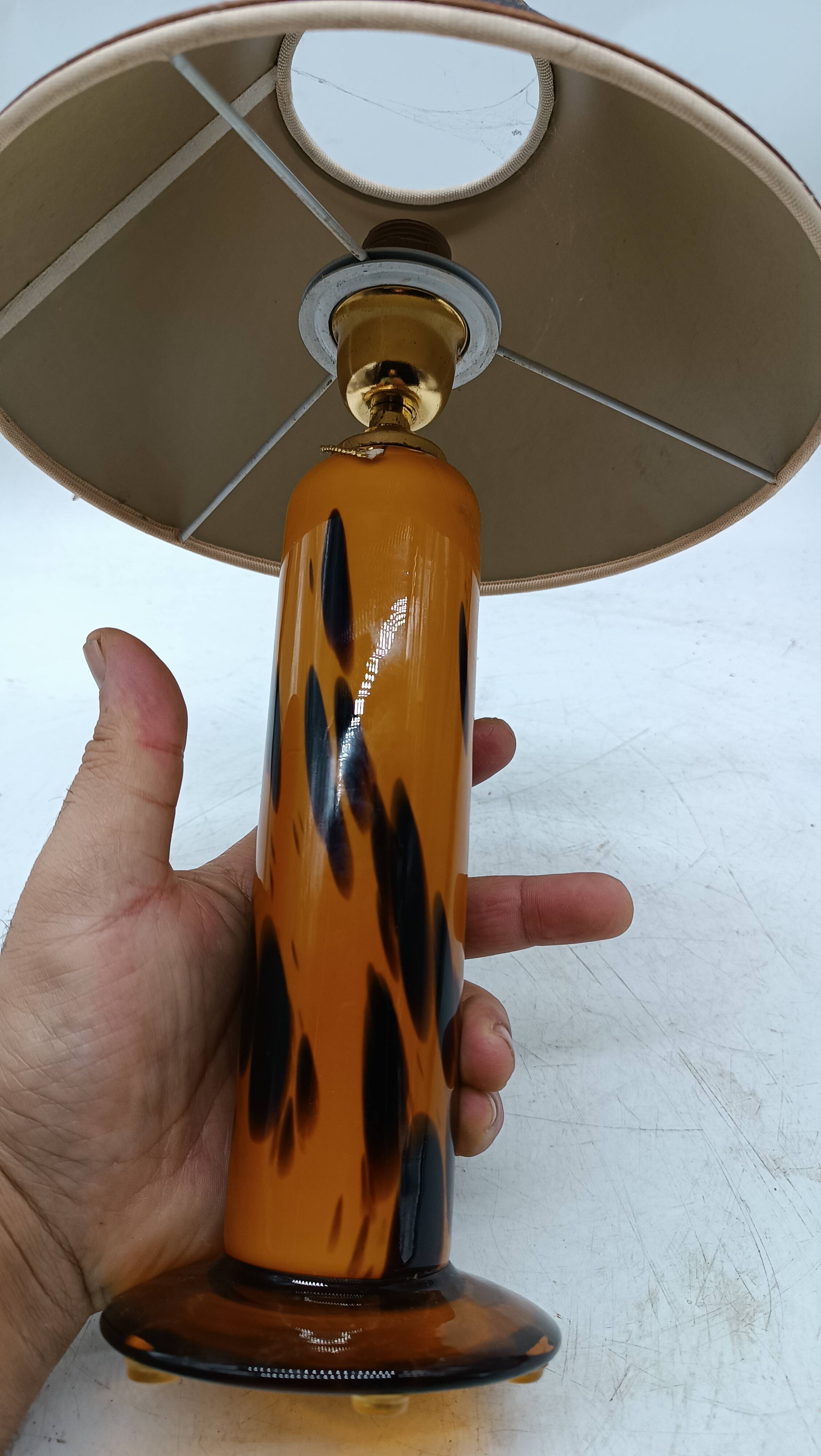 Lampe de table moderne en verre de murano - magasin zaccagnini