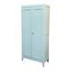 Vintage Parisian wardrobe in grey-blue green.