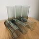 Set of 6 smoked water glasses