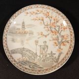 Japanese geisha lithophane tea set