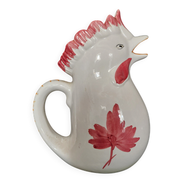 Pichet coq céramique italienne vintage XXème