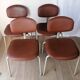 Lot de 4 chaises 420-44 Strafor-Steelcase Vintage