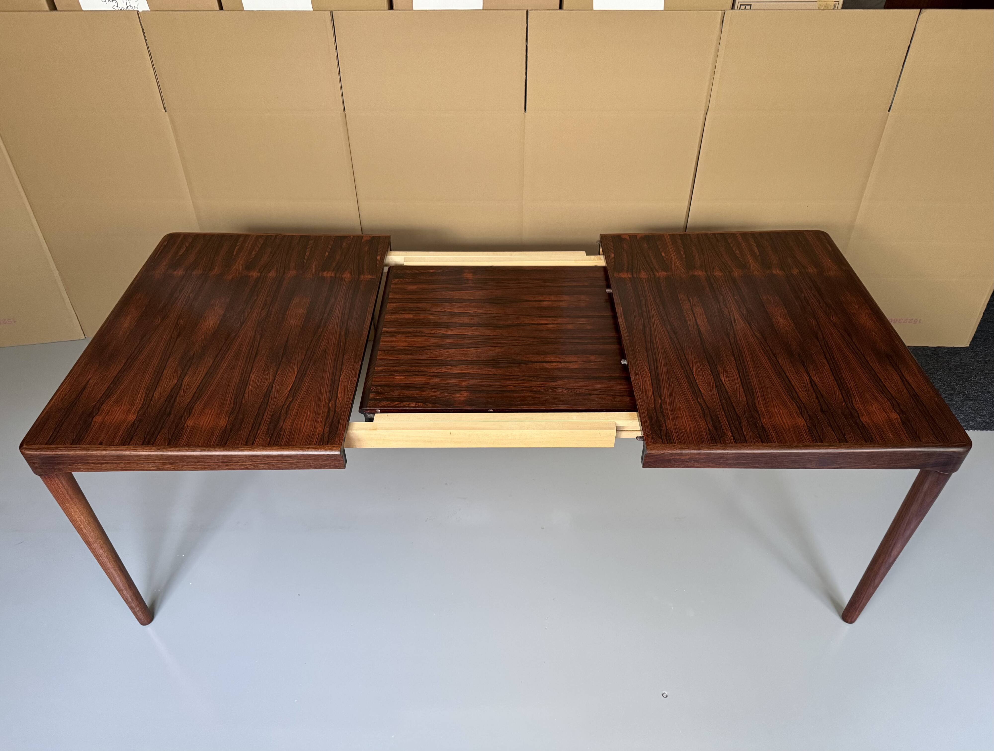 Danish Extendable Dining Table by H.W. Klein for Bramin