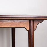 Table de repas extensible danoise en Palissandre, modèle 54 par Gunni Omann
