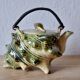 Vintage tea service in glazed ceramic - shape of conchs or shells
