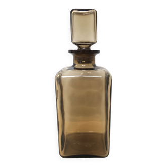 Carafe whisky in smoked glass, 1970