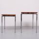 set Rose wood side tables 1970s