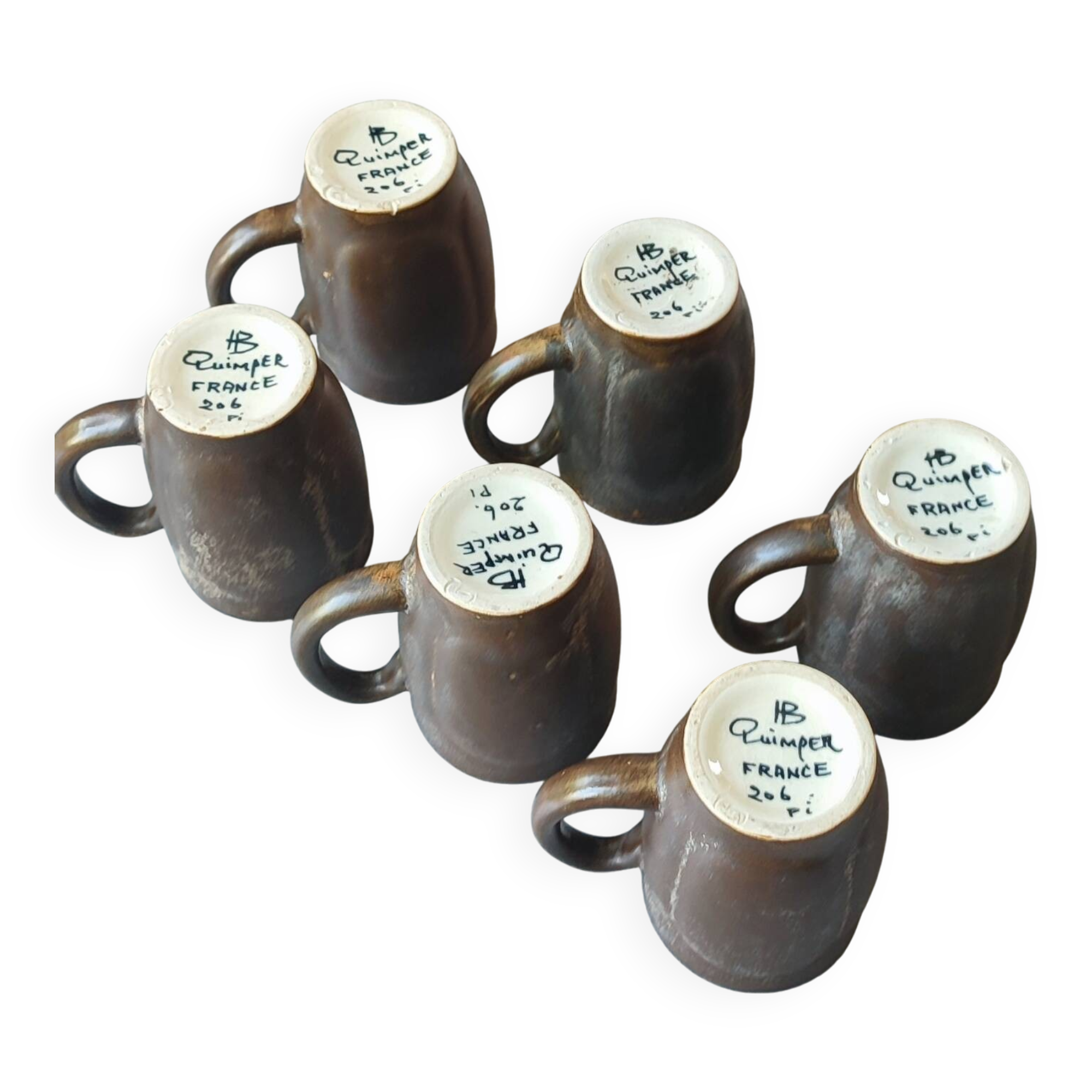 6 cups HB Quimper France