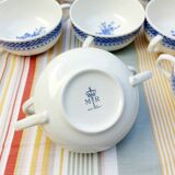 6 Royal Boch handle bowls