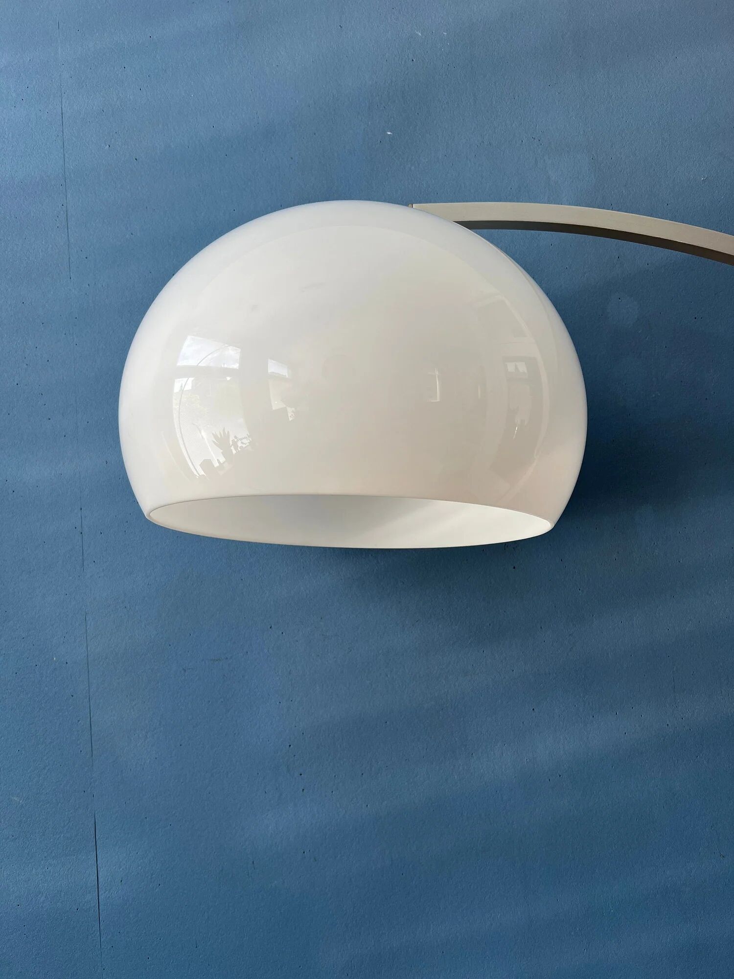 Vintage mid-century gepo space age mushroom arc floor lamp