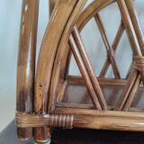 Rattan magazine holder